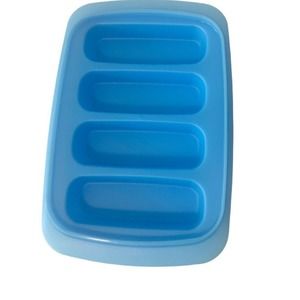 Tupperware Fresh & Pure Ice Tray Blue Rectangular Kitchen Storage Utensil
